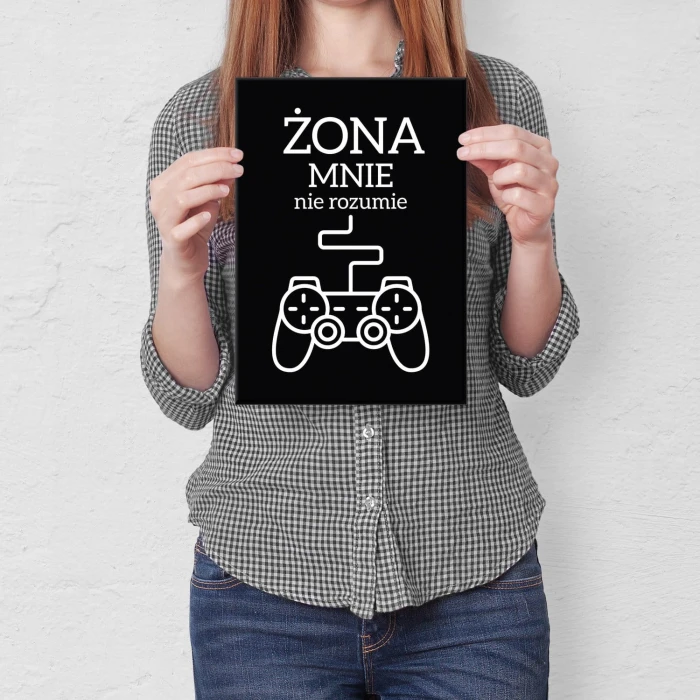 Plakat metalowy Żona mnie nie rozumie