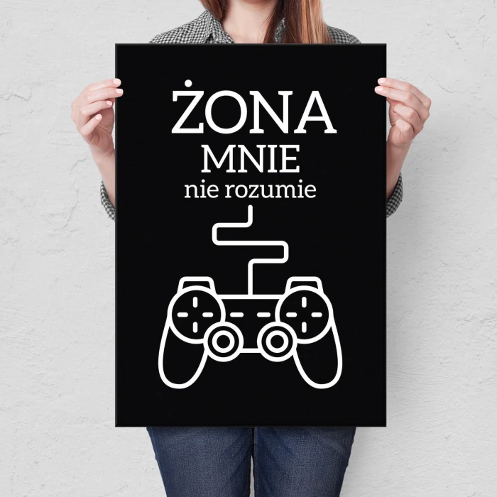 Plakat metalowy Żona mnie nie rozumie