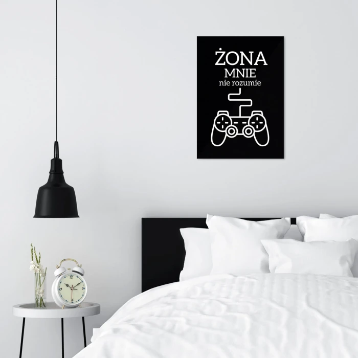 Plakat metalowy Żona mnie nie rozumie