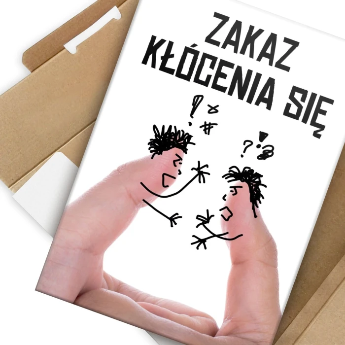 Plakat metalowy Zakaz kłócenia się