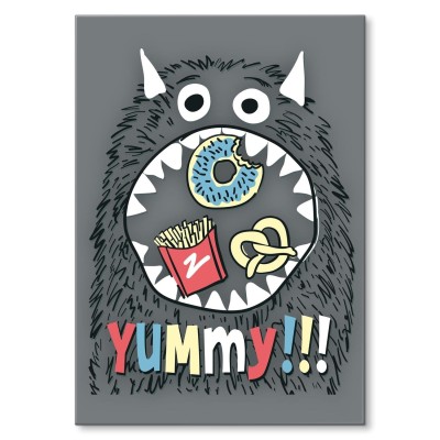 Plakat metalowy Yummy monster