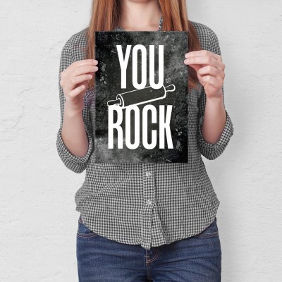 Plakat metalowy You Rock