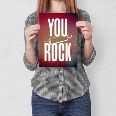 Plakat metalowy You Rock