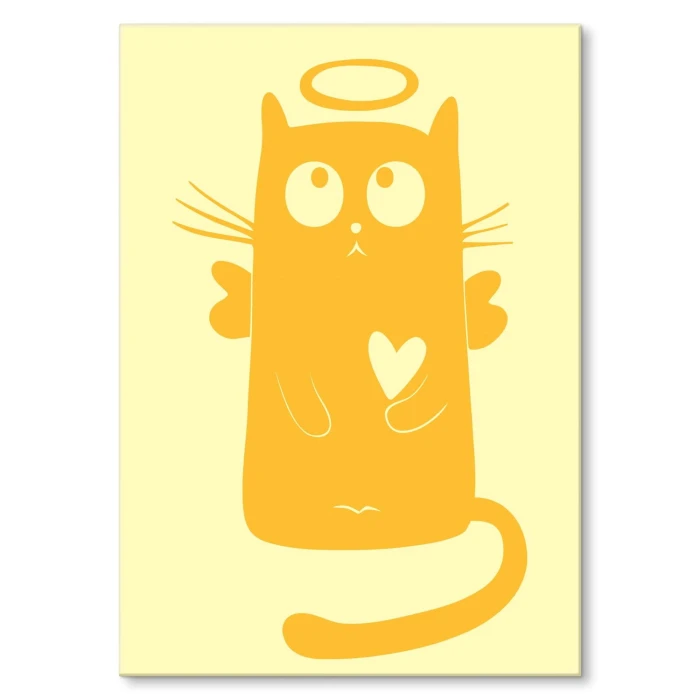 Plakat metalowy Niewinny kotek Prezent