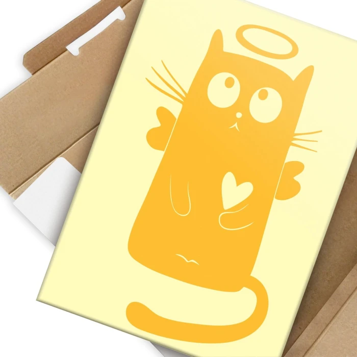 Plakat metalowy Niewinny kotek Prezent