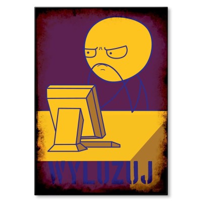 Plakat metalowy Wyluzuj