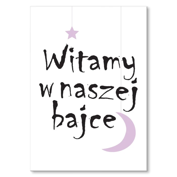 Plakat metalowy Witamy w bajce