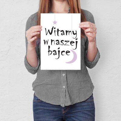 Plakat metalowy Witamy w bajce