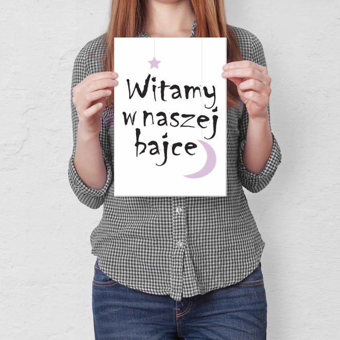 Plakat metalowy Witamy w bajce