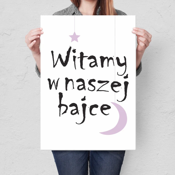 Plakat metalowy Witamy w bajce