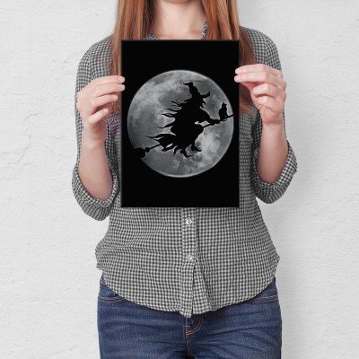 Plakat metalowy Baba Jaga