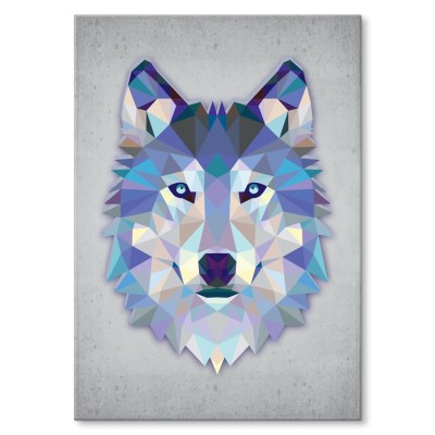 Plakat metalowy Wilk