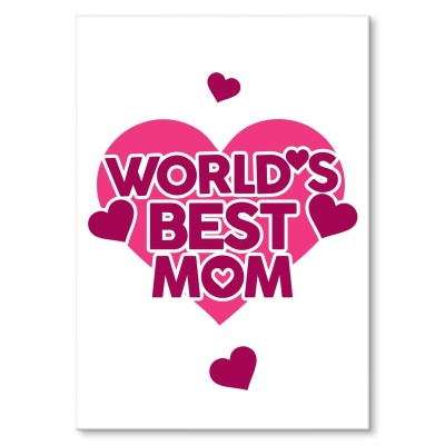 Plakat metalowy Best mom