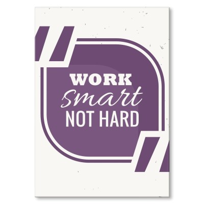 Plakat metalowy Work smart
