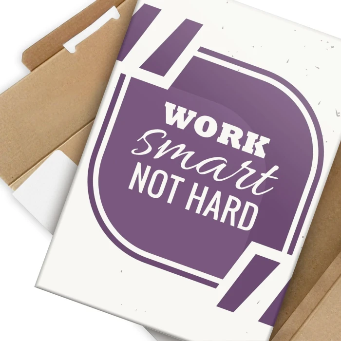 Plakat metalowy Work smart