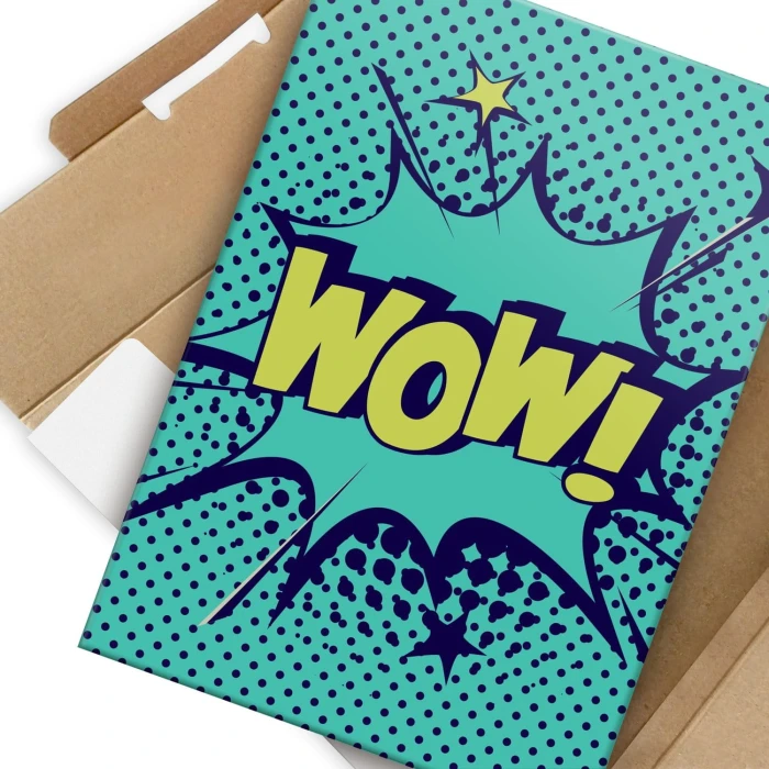 Plakat metalowy Comics wow!