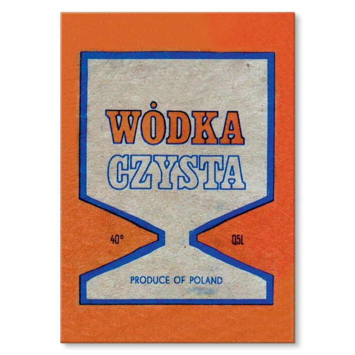 Plakat metalowy Wódka Czysta
