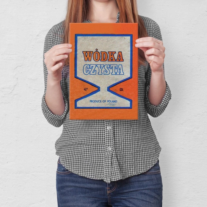 Plakat metalowy Wódka Czysta