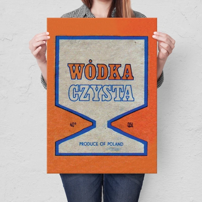 Plakat metalowy Wódka Czysta