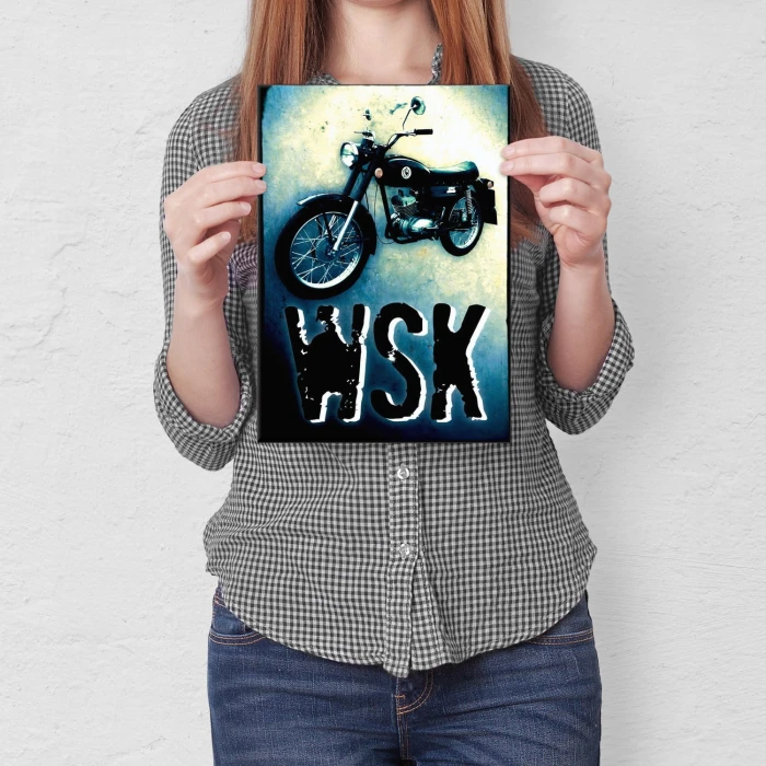 Plakat metalowy WSK