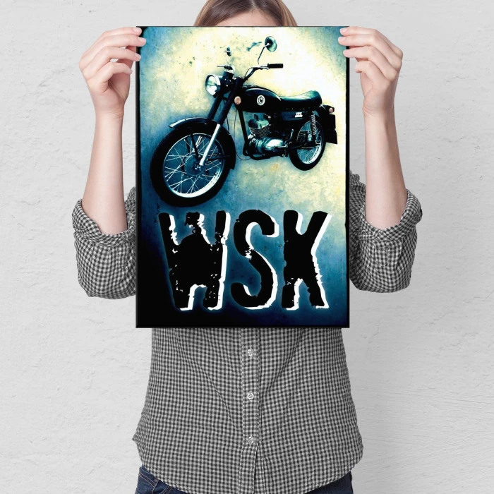 Plakat metalowy WSK