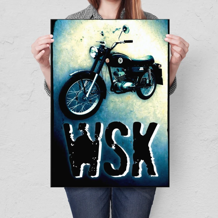 Plakat metalowy WSK