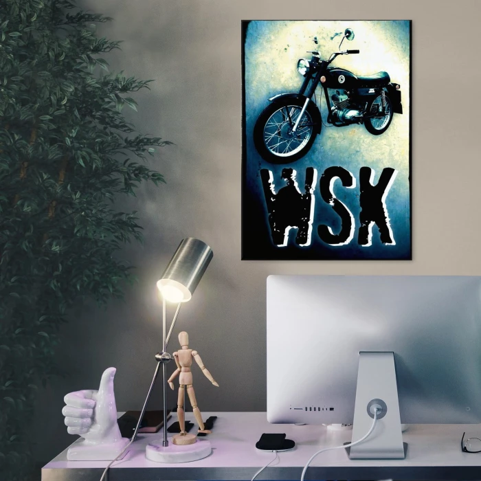 Plakat metalowy WSK