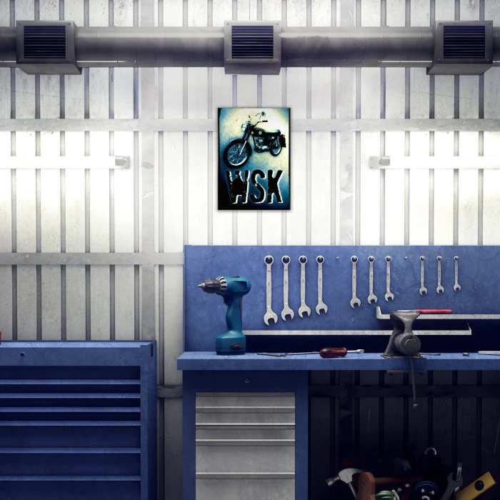 Plakat metalowy WSK