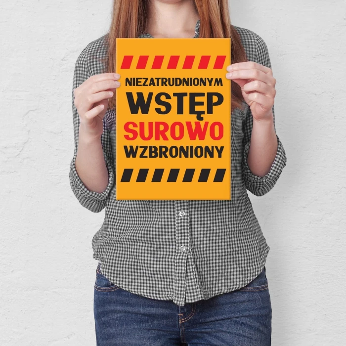 Plakat metalowy Wstęp surowo wzbroniony