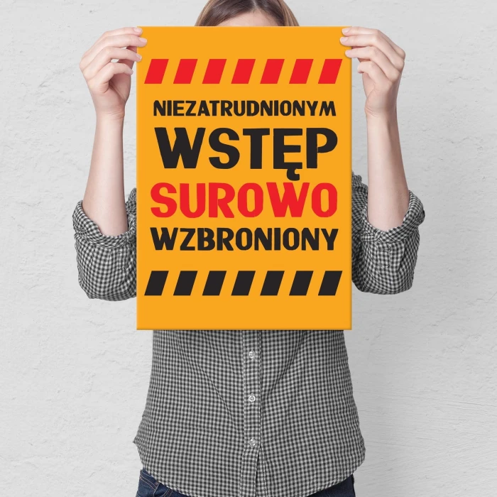 Plakat metalowy Wstęp surowo wzbroniony