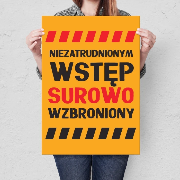 Plakat metalowy Wstęp surowo wzbroniony
