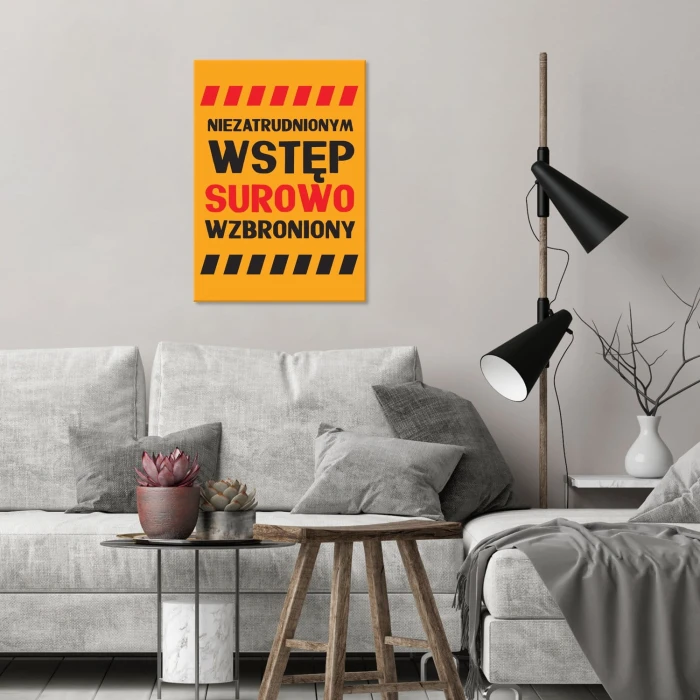 Plakat metalowy Wstęp surowo wzbroniony