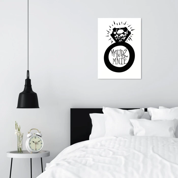 Plakat metalowy Wyjdź za mnie