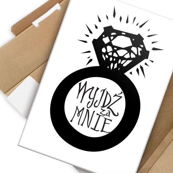 Plakat metalowy Wyjdź za mnie