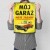 Plakat metalowy Mój garaż Fiat 125p