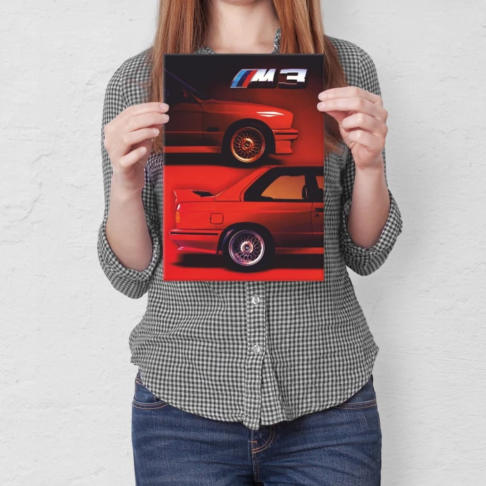 Plakat metalowy BMW M3