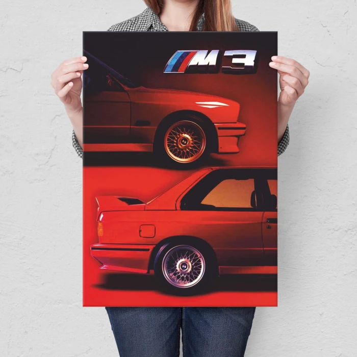 Plakat metalowy BMW M3