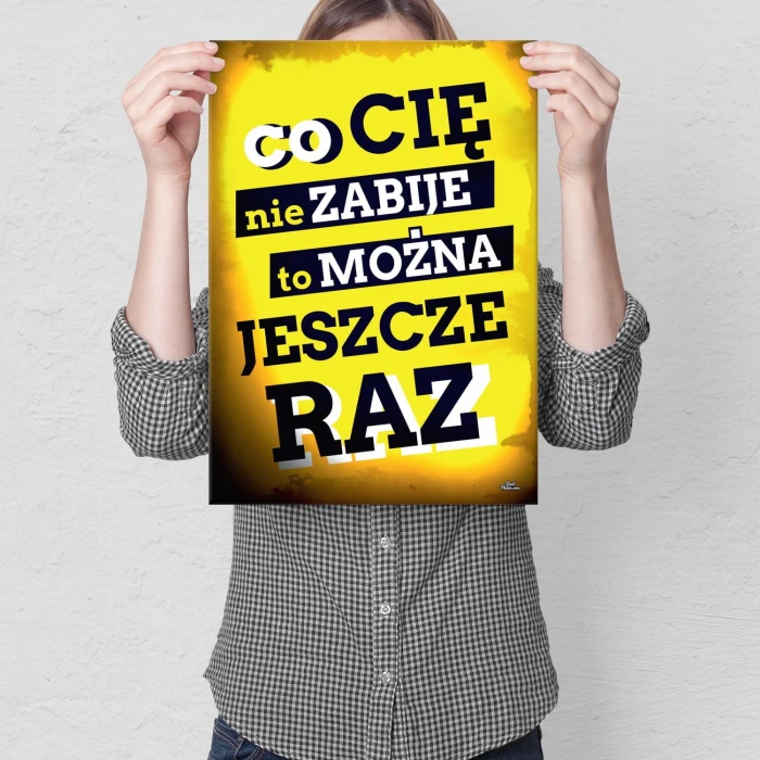Plakat metalowy Można jeszcze raz Prezent
