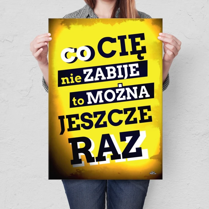 Plakat metalowy Można jeszcze raz Prezent