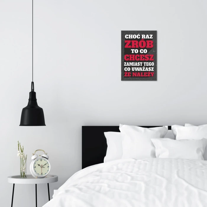 Plakat metalowy Zrób to co chcesz