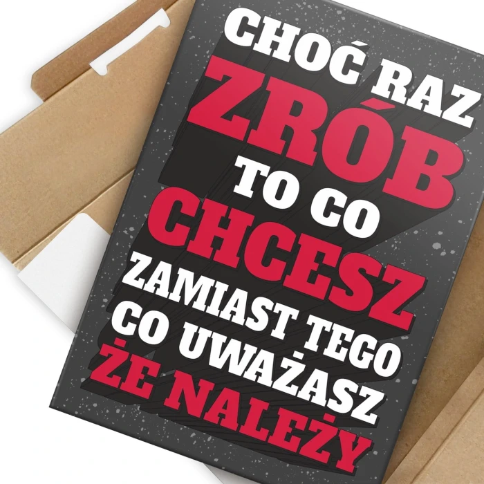 Plakat metalowy Zrób to co chcesz