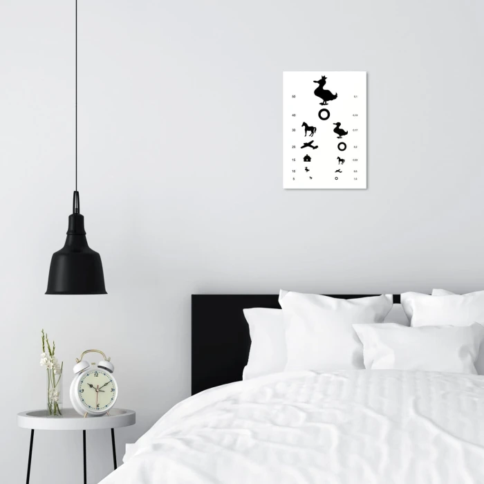 Plakat metalowy Badanie wzroku