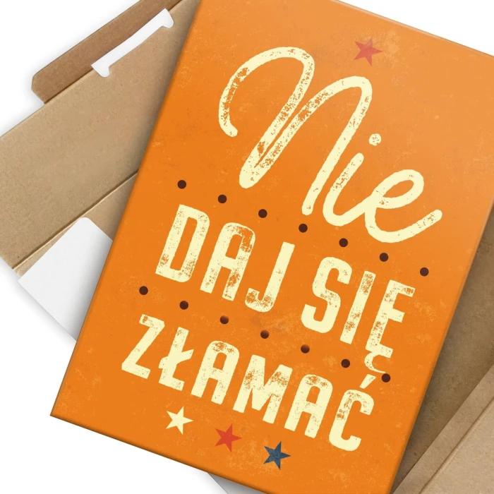 Plakat metalowy Nie daj się