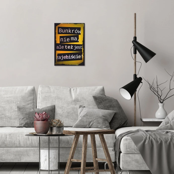 Plakat metalowy Bunkrów nie ma