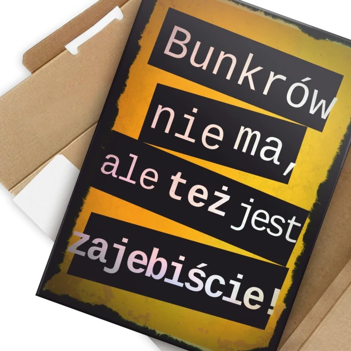 Plakat metalowy Bunkrów nie ma