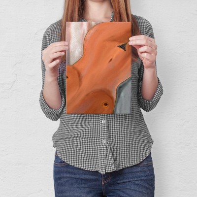 Plakat metalowy Kobieta Akt