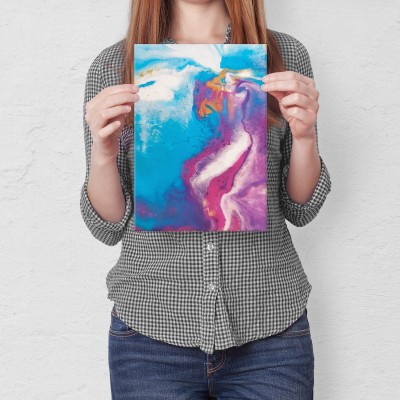 Plakat metalowy Abstrakcja