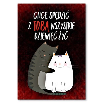 Plakat metalowy Spędzić z Tobą życie