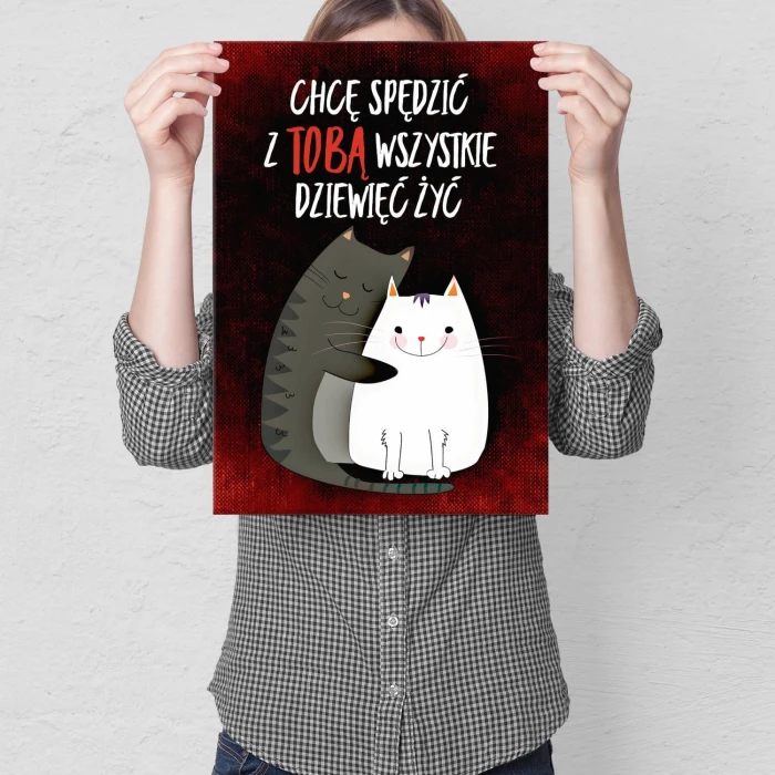 Plakat metalowy Spędzić z Tobą życie