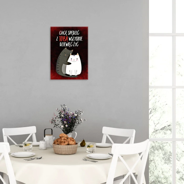 Plakat metalowy Spędzić z Tobą życie